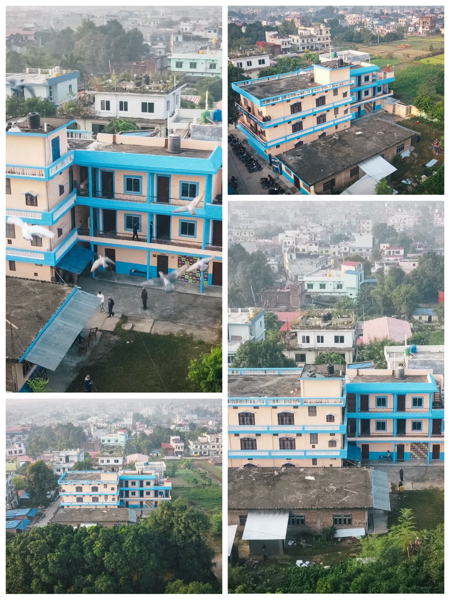 Drone shot of Gyan Bahumukhi Campus